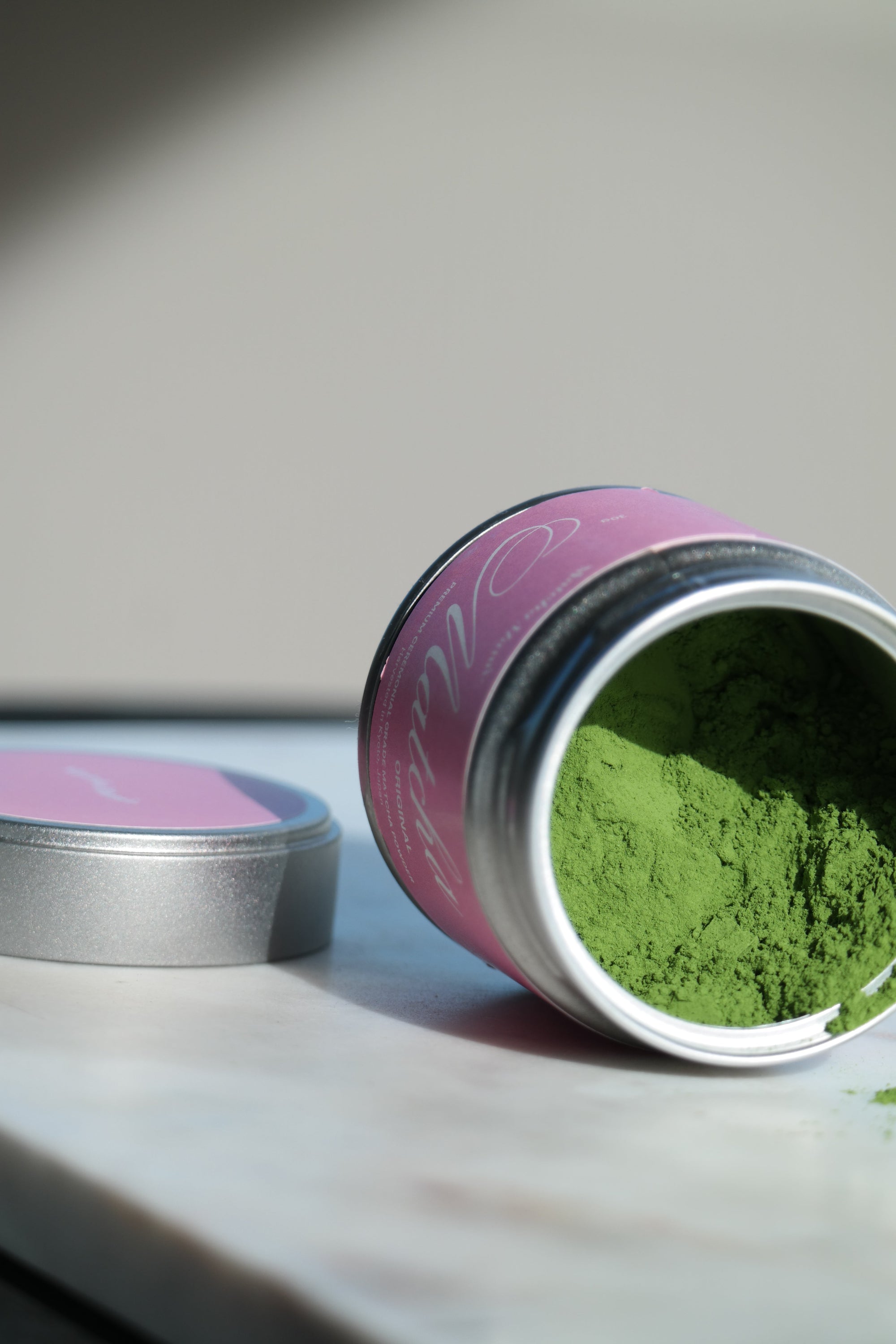 matcha green tea product shot front